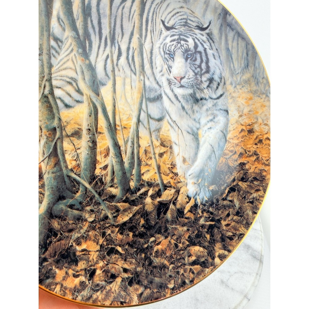 1993 White Tiger Collector Plate Softly, Softly John Seerey-Lester W.S. George - Picture 13 of 14